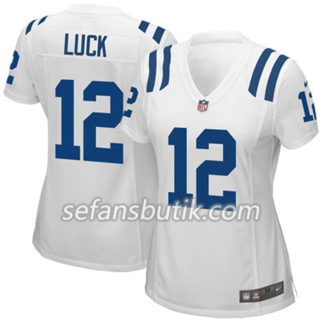 Indianapolis Colts Tröjor Andrew Luck 12 Nike Vit - Dame Indianapolis Colts Tröjor Andrew Luck 12 Nike Vit - Dame